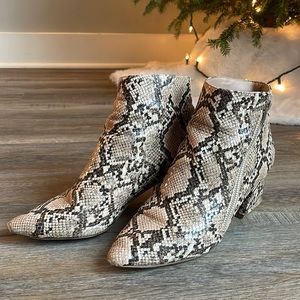 Steve Madden Snake Print Booties